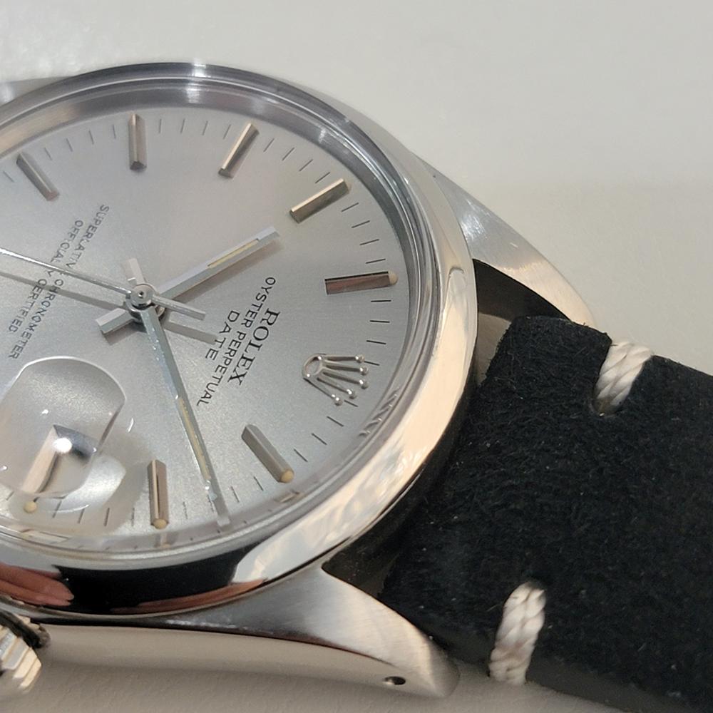Rolex Oyster Perpetual Date Uomo Ref 1500 35mm Automatico 1970s Vintage RA429B 3