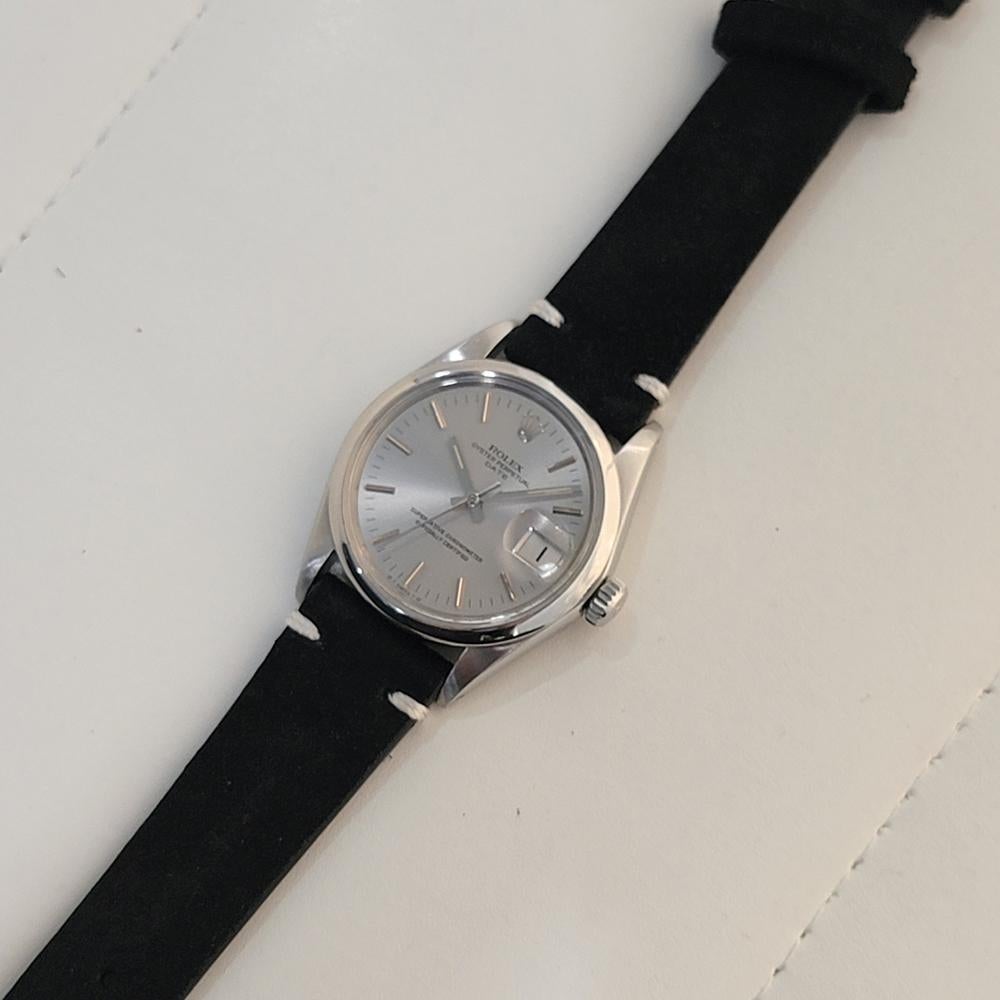 Rolex Oyster Perpetual Date Uomo Ref 1500 35mm Automatico 1970s Vintage RA429B 4