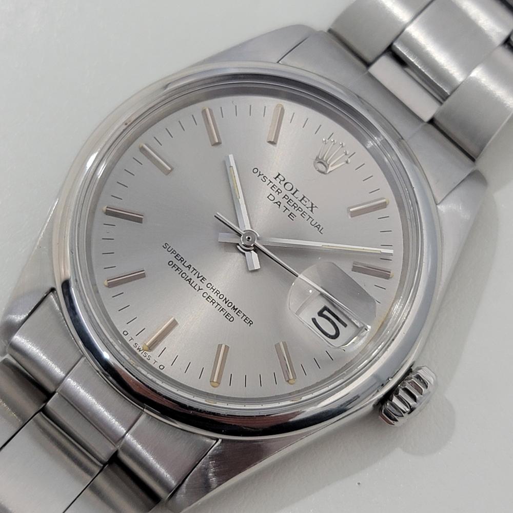 Rolex Oyster Perpetual Date Uomo Ref 1500 35mm Automatico 1970s Vintage RA429S 1