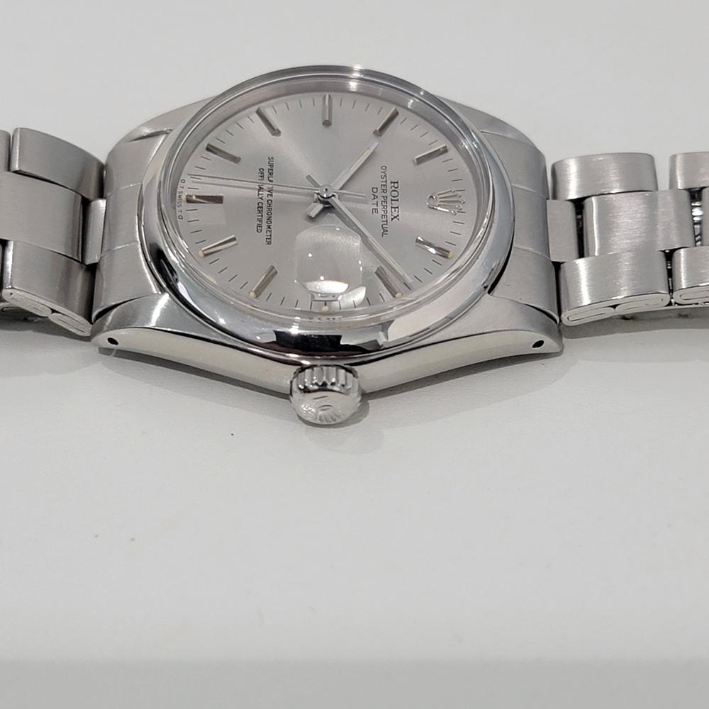 Rolex Oyster Perpetual Date Uomo Ref 1500 35mm Automatico 1970s Vintage RA429S 2