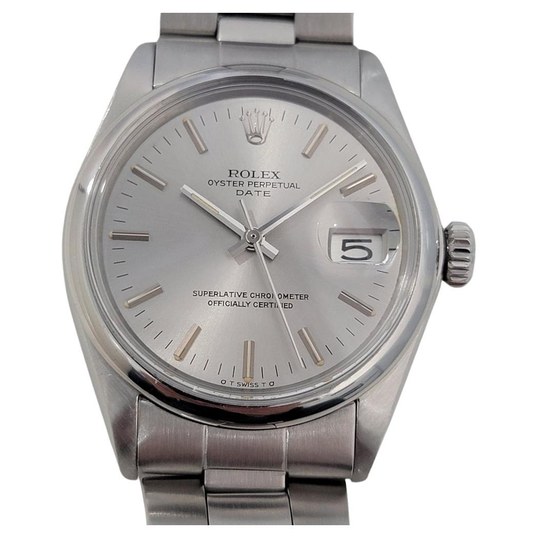 Rolex Oyster Perpetual Date Uomo Ref 1500 35mm Automatico 1970s Vintage RA429S