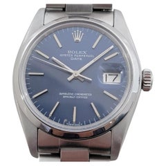 Rolex Oyster Perpetual Date Réf 1500 35 mm automatique des années 1970 vintage RA499