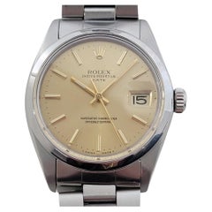 Rolex Oyster Perpetual Date Réf 1500 35 mm automatique des années 1970, vintage RA495