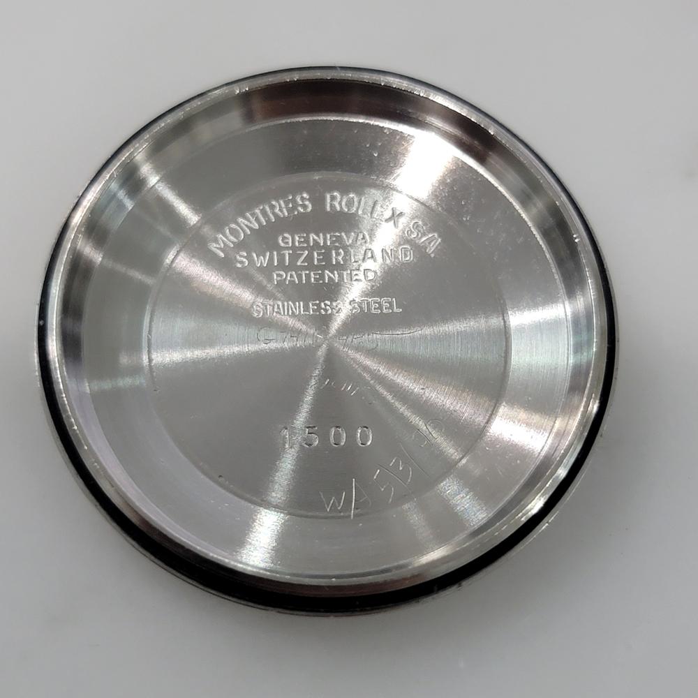 Mens Rolex Oyster Perpetual Date Ref 1500 35mm Automatic 1970s Vintage RA499 For Sale 8