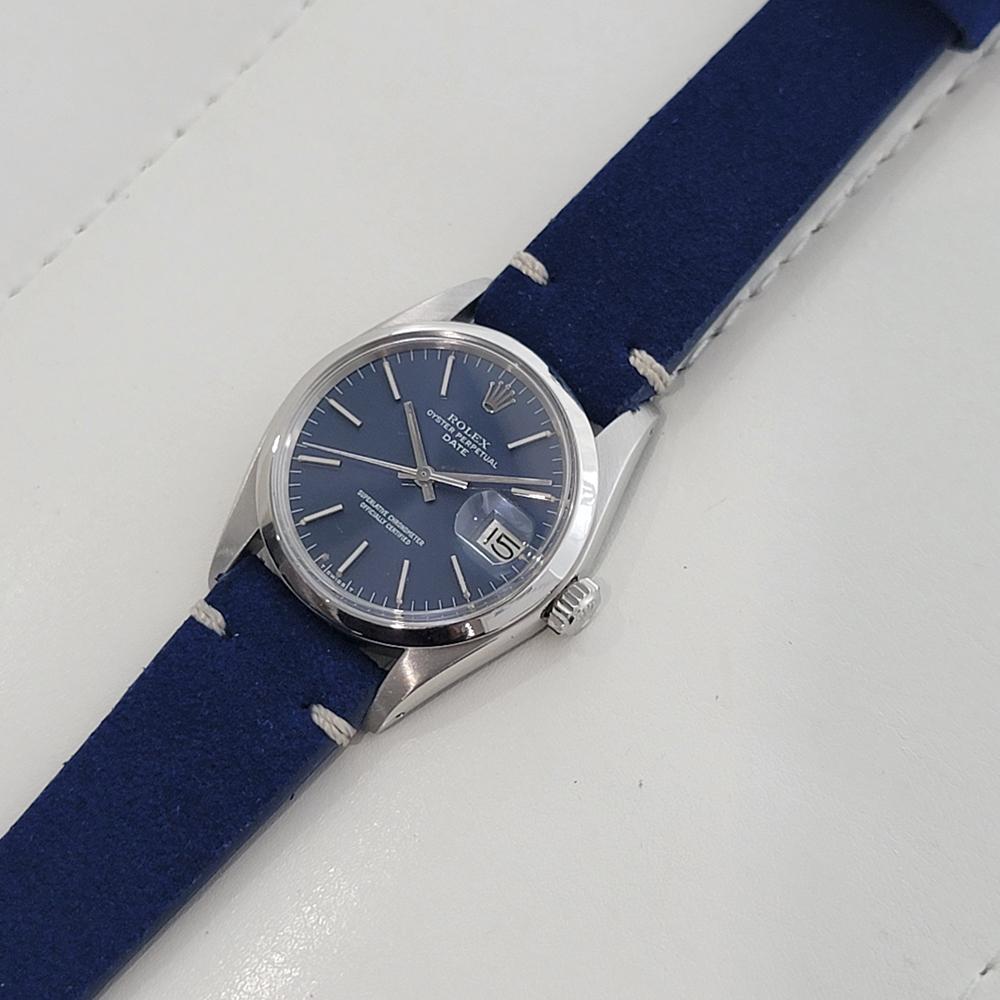 Mens Rolex Oyster Perpetual Date Ref 1500 35mm Automatic 1970s Vintage RA499 For Sale 3