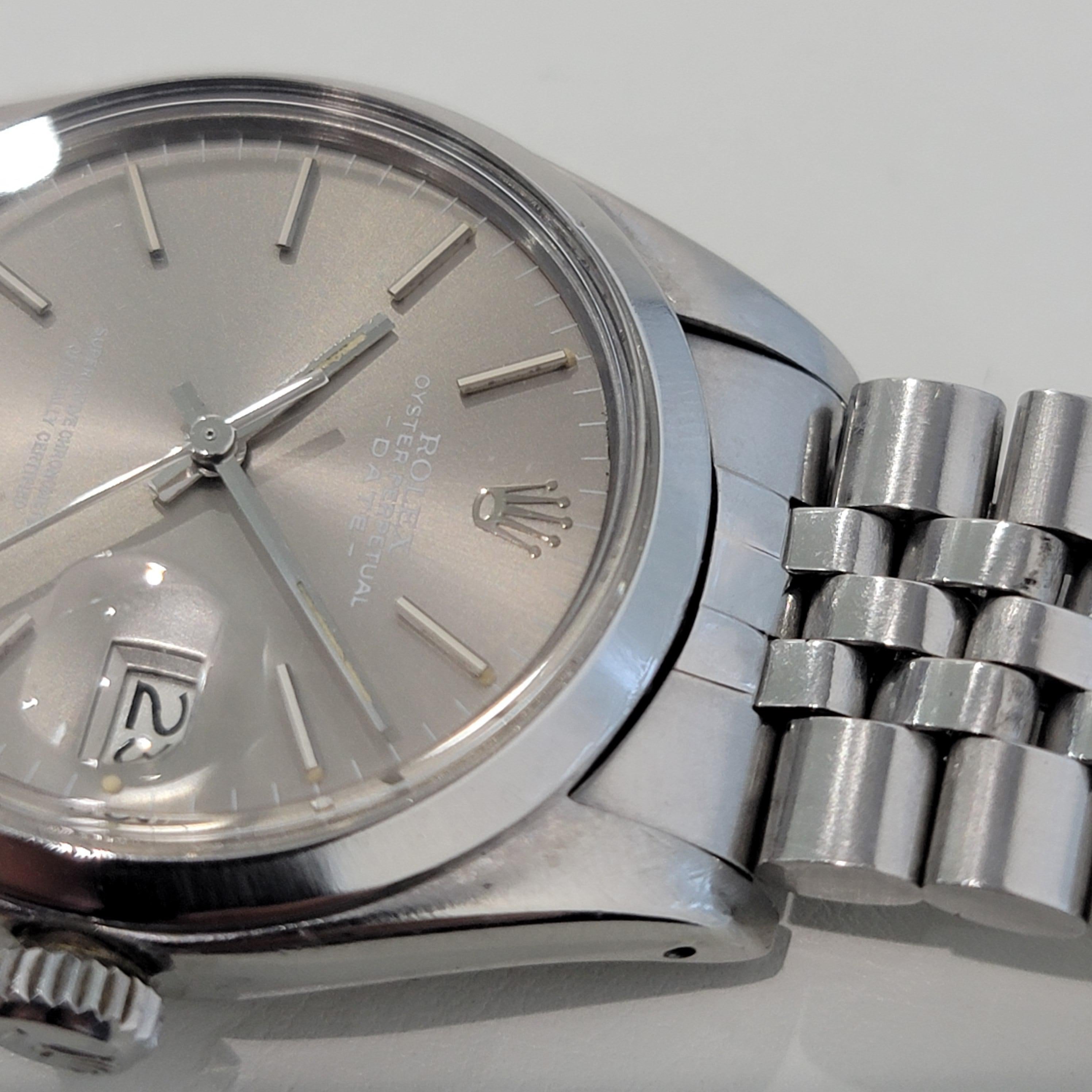  Rolex Oyster Perpetual Date Réf. 1500 Automatic 1970s Vintage Lux RA293 pour hommes Pour hommes 