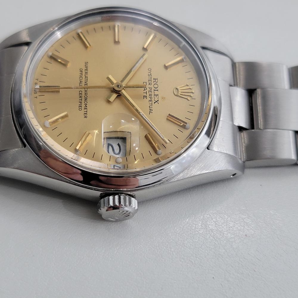 Mens Rolex Oyster Perpetual Date Ref 15000 Automatic 1980s All Original RA494 For Sale 1