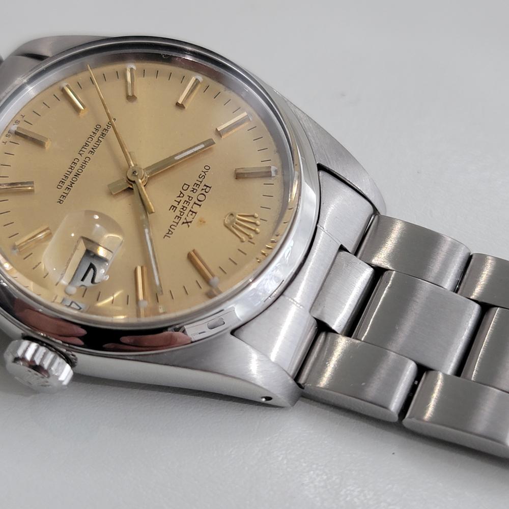 Mens Rolex Oyster Perpetual Date Ref 15000 Automatic 1980s All Original RA494 For Sale 2