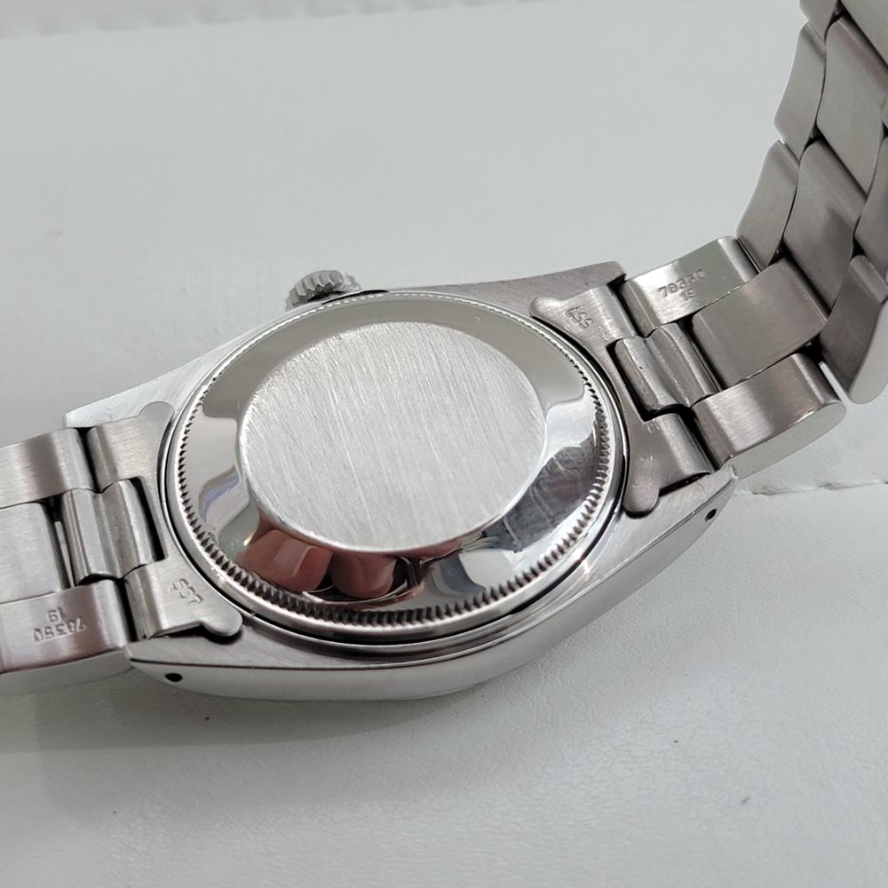 Mens Rolex Oyster Perpetual Date Ref 15000 Automatic 1980s All Original RA494 For Sale 5