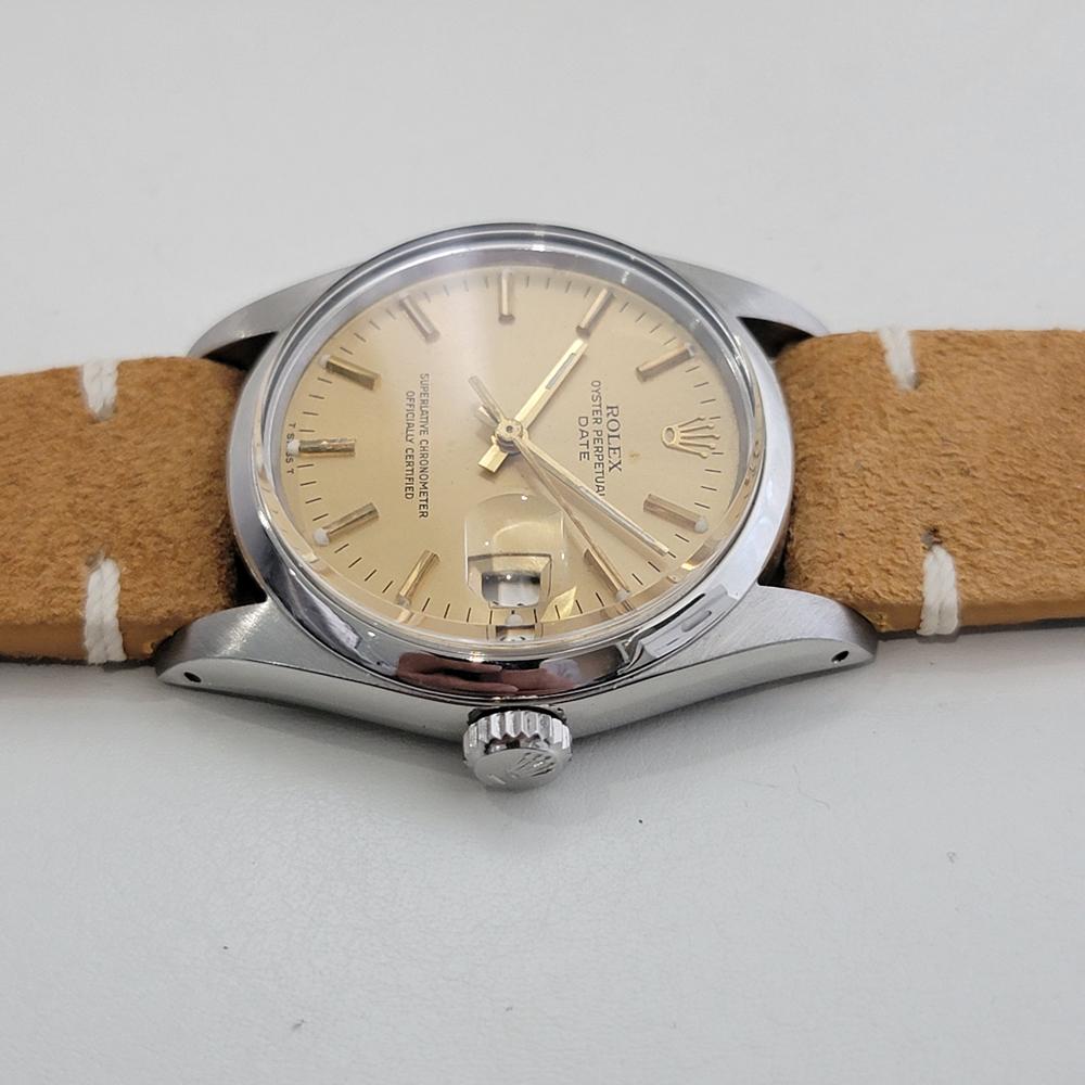 Mens Rolex Oyster Perpetual Date Ref 15000 Automatic 1980s Vintage Swiss RA494B For Sale 1