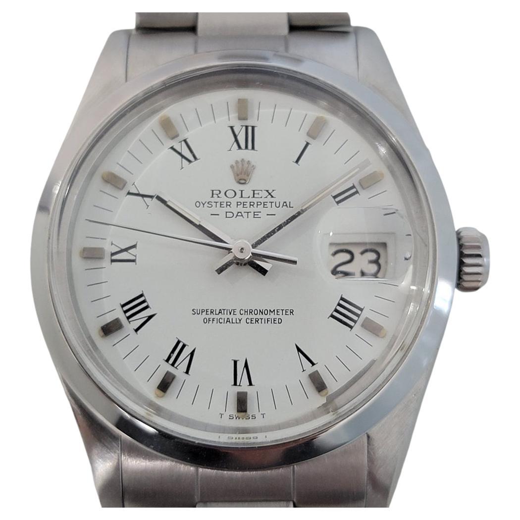 Mens Rolex Oyster Perpetual Date Ref 15000 Automatic 1980s with Paper RA247B