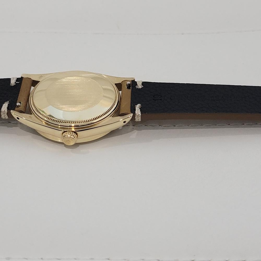 Mens Rolex Oyster Perpetual Date Ref 1501 14k Gold 35mm Automatic 1970s NA136 6