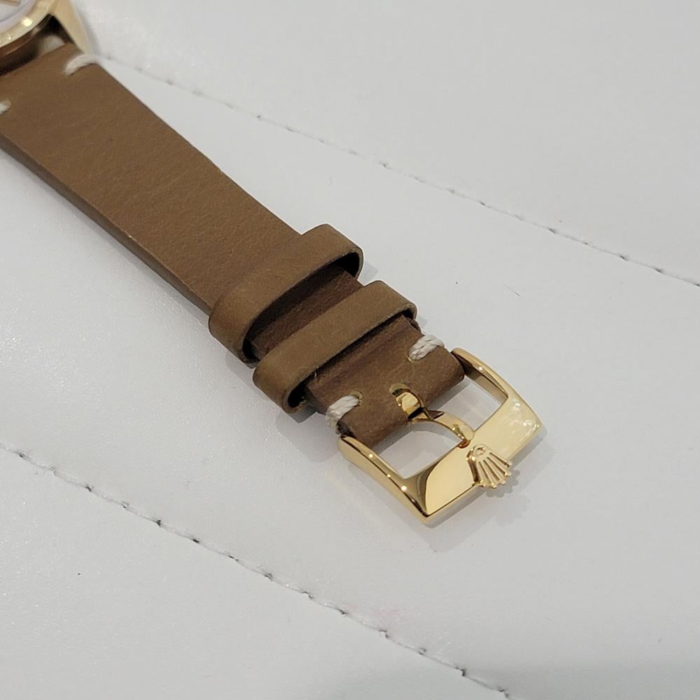 Mens Rolex Oyster Perpetual Date Ref 1501 14k Gold 35mm Automatic 1970s NA136 4