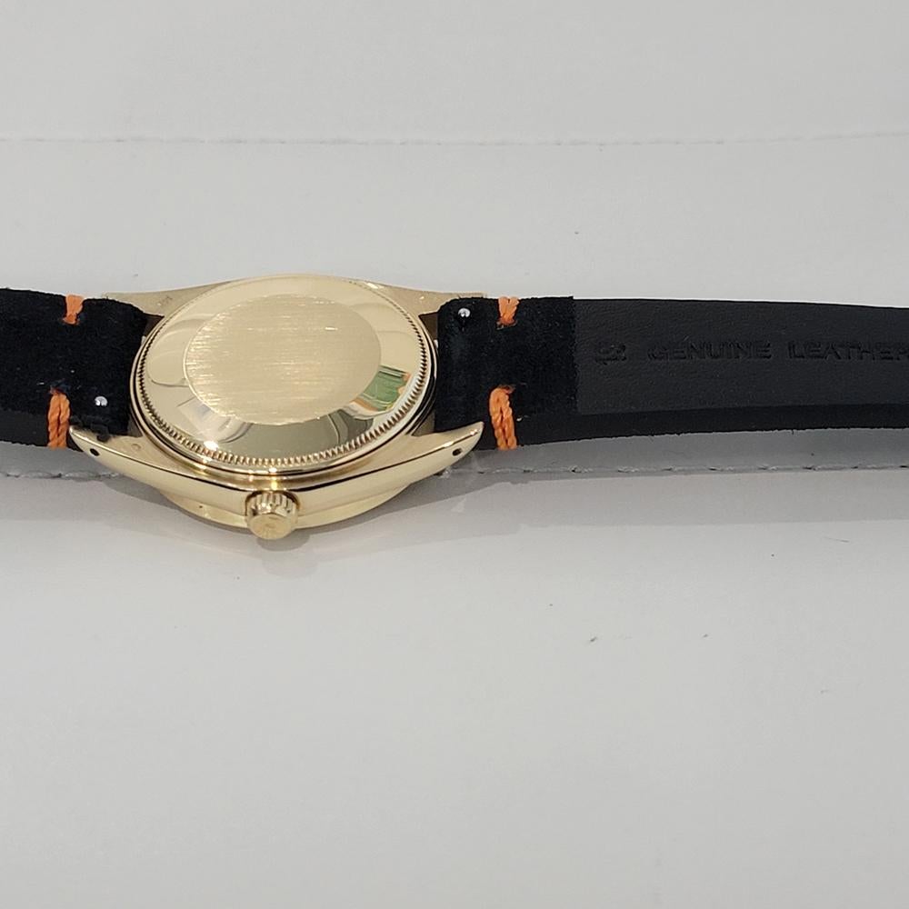 Mens Rolex Oyster Perpetual Date Ref 1501 14k Gold 35mm Automatic 1970s NA136B 6