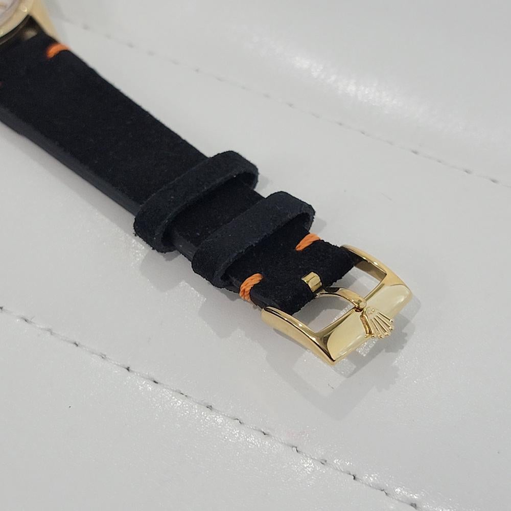 Mens Rolex Oyster Perpetual Date Ref 1501 14k Gold 35mm Automatic 1970s NA136B 4