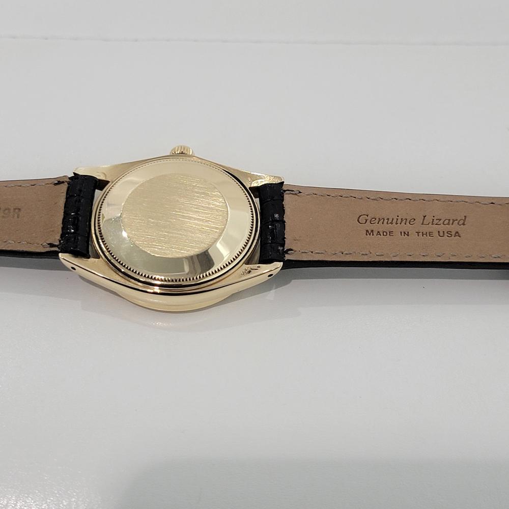 Mens Rolex Oyster Perpetual Date Ref 1501 35mm 14k Gold Automatic 1970s RA351 3