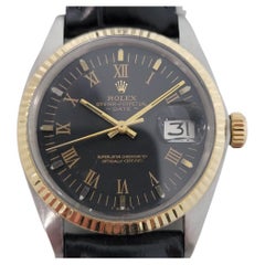 Mens Rolex Oyster Perpetual Date Ref 1501 18k SS Automatic 1970s RA250B