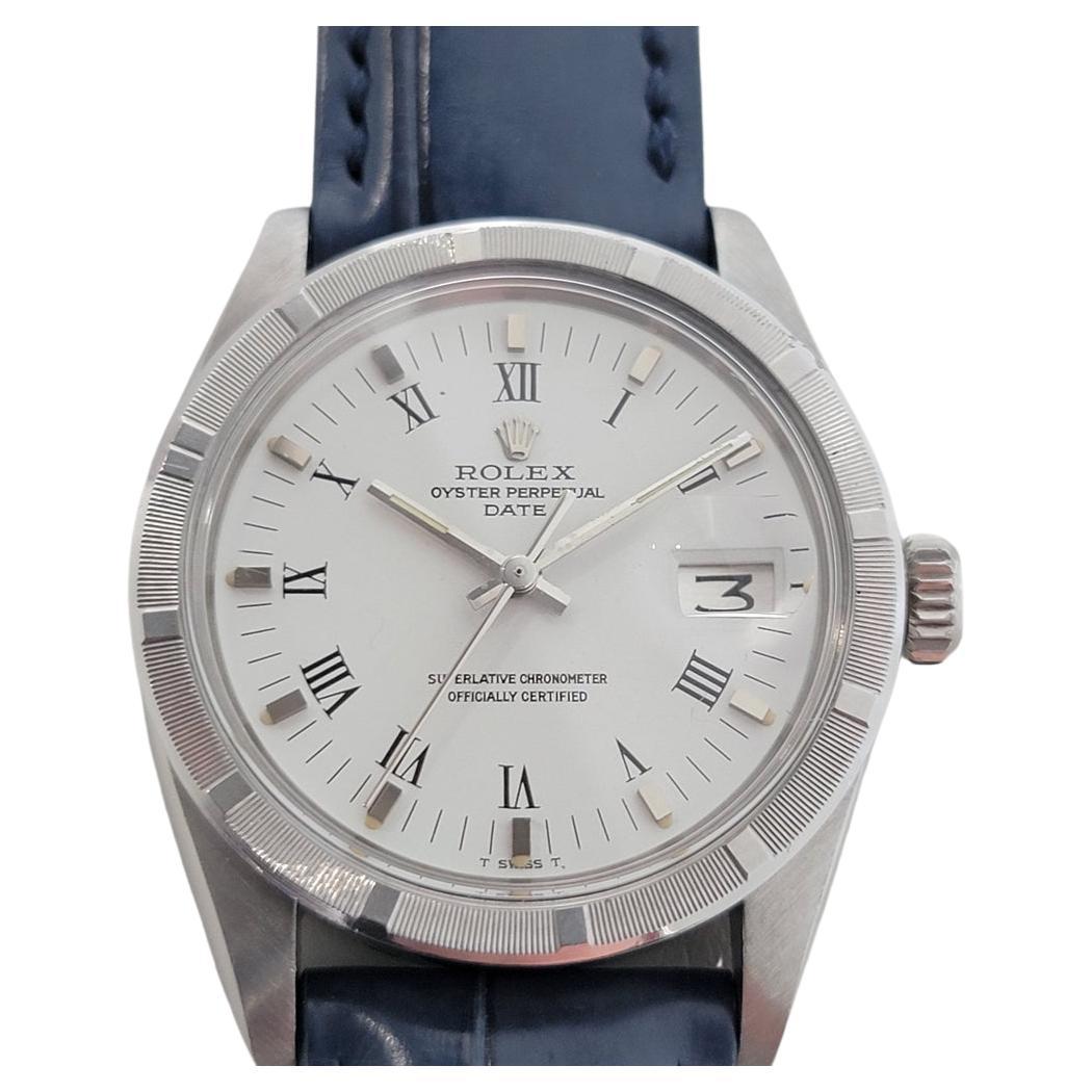 Mens Rolex Oyster Perpetual Date Ref 1501 Automatic 1970s Swiss RA322B For Sale