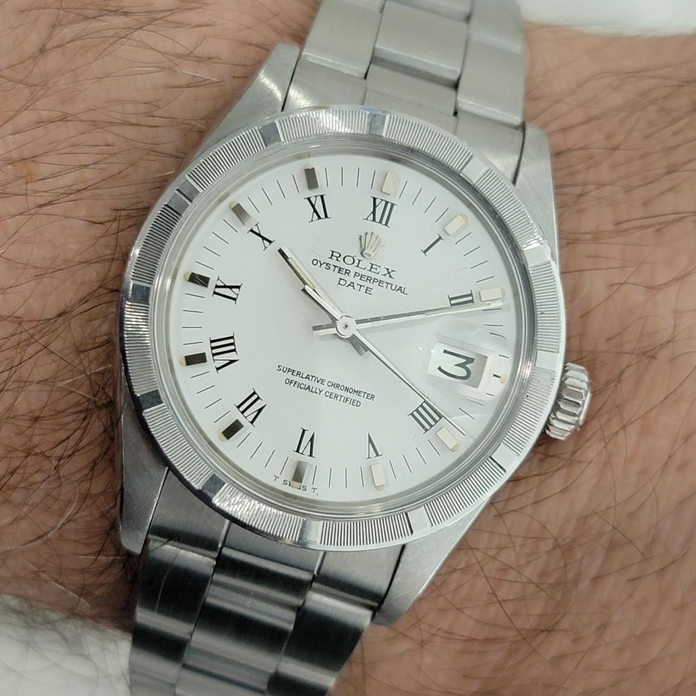 Mens Rolex Oyster Perpetual Date Ref 1501 Automatic 1970s Vintage RA322 For Sale 6