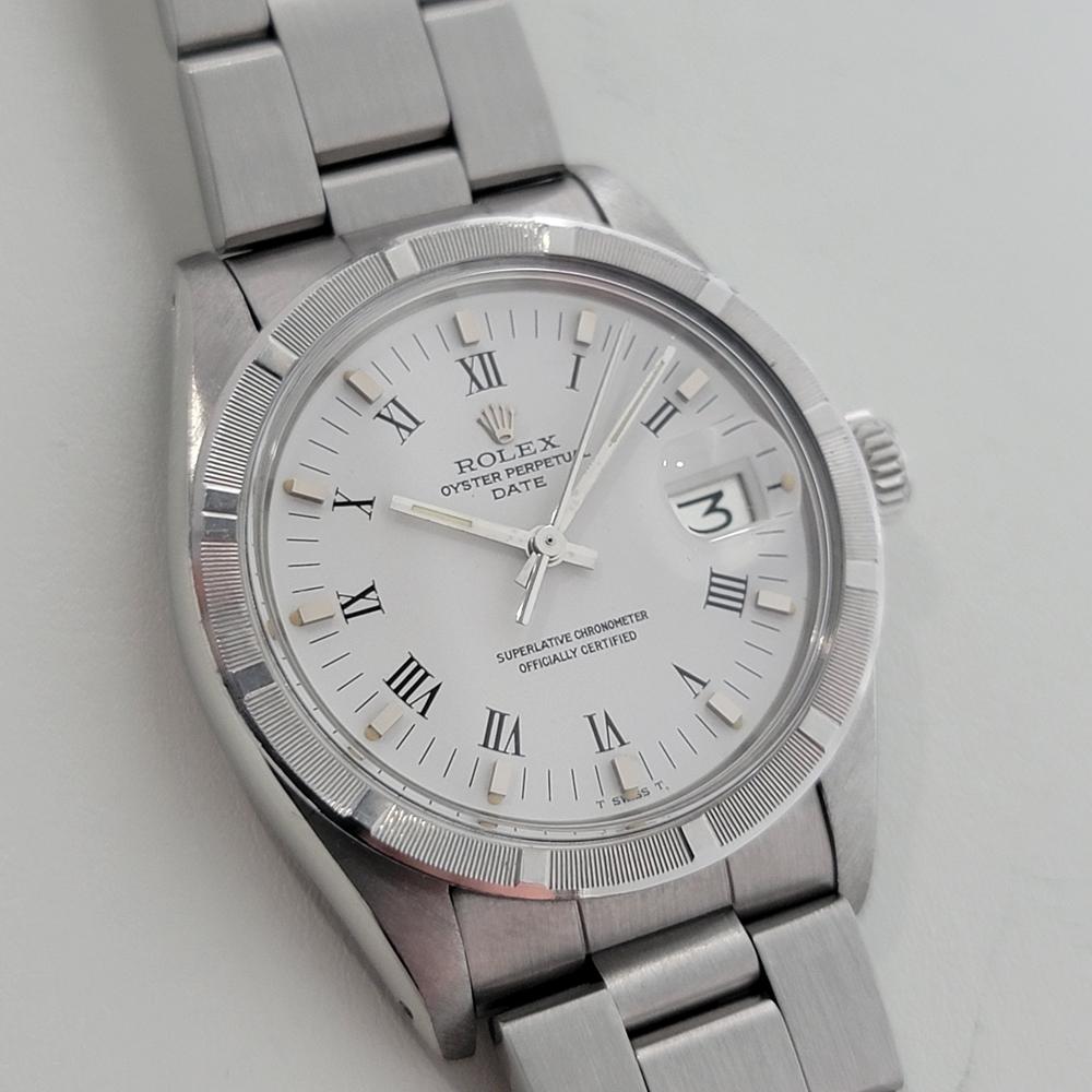 Rolex Oyster Perpetual Date Réf. 1501 Automatic 1970s Vintage RA322 pour hommes Excellent état - En vente à Beverly Hills, CA