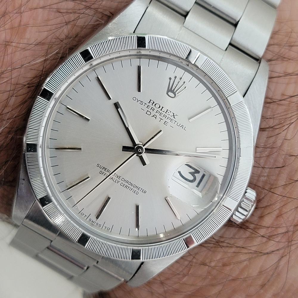 Mens Rolex Oyster Perpetual Date Ref 1501 Automatic 1970s All Original RA506 For Sale 10