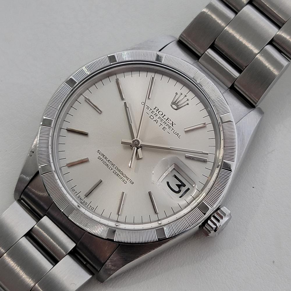 Mens Rolex Oyster Perpetual Date Ref 1501 Automatic 1970s All Original RA506 For Sale 3