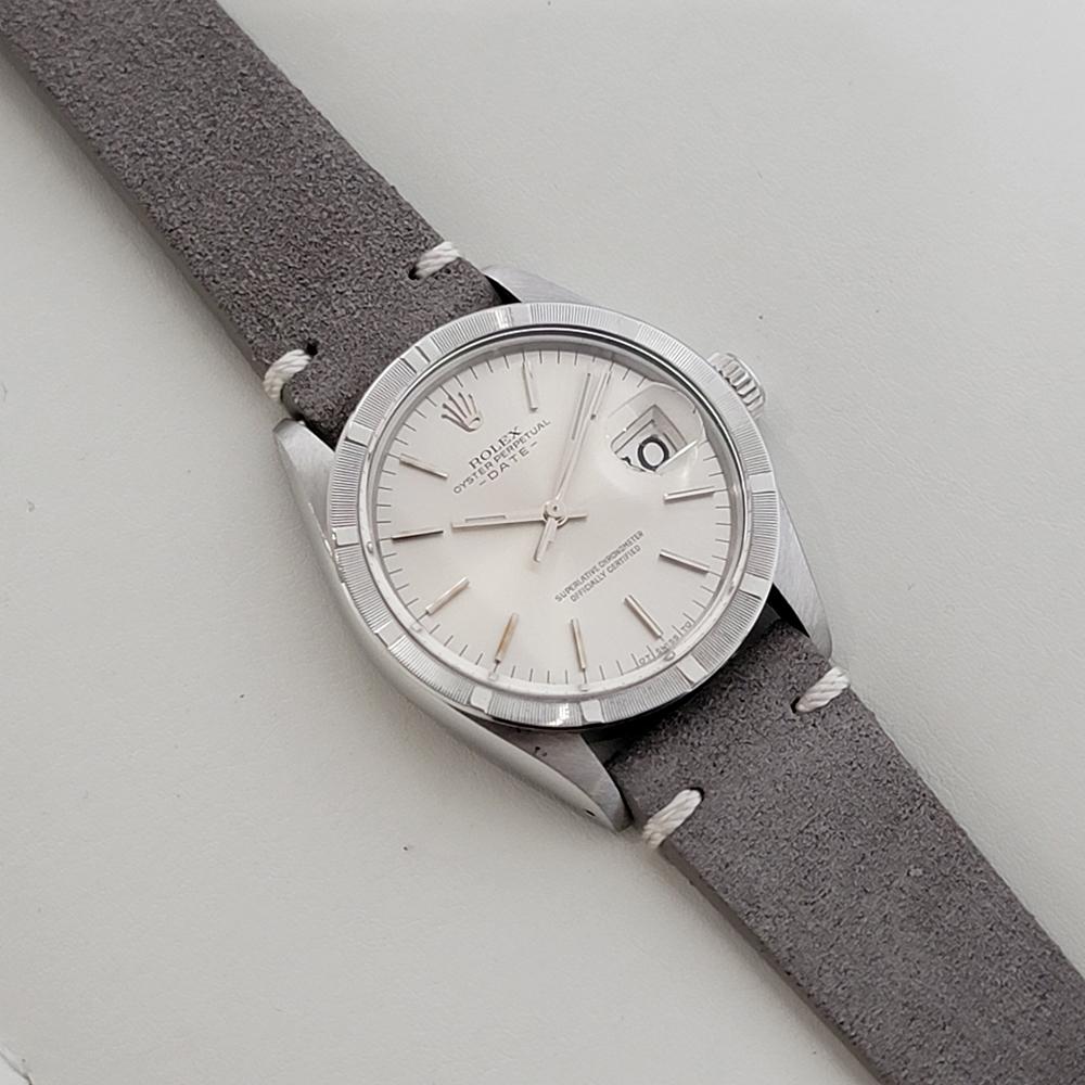 Mens Rolex Oyster Perpetual Date Ref 1501 Automatic 1970s Swiss Vintage RA506B For Sale 3
