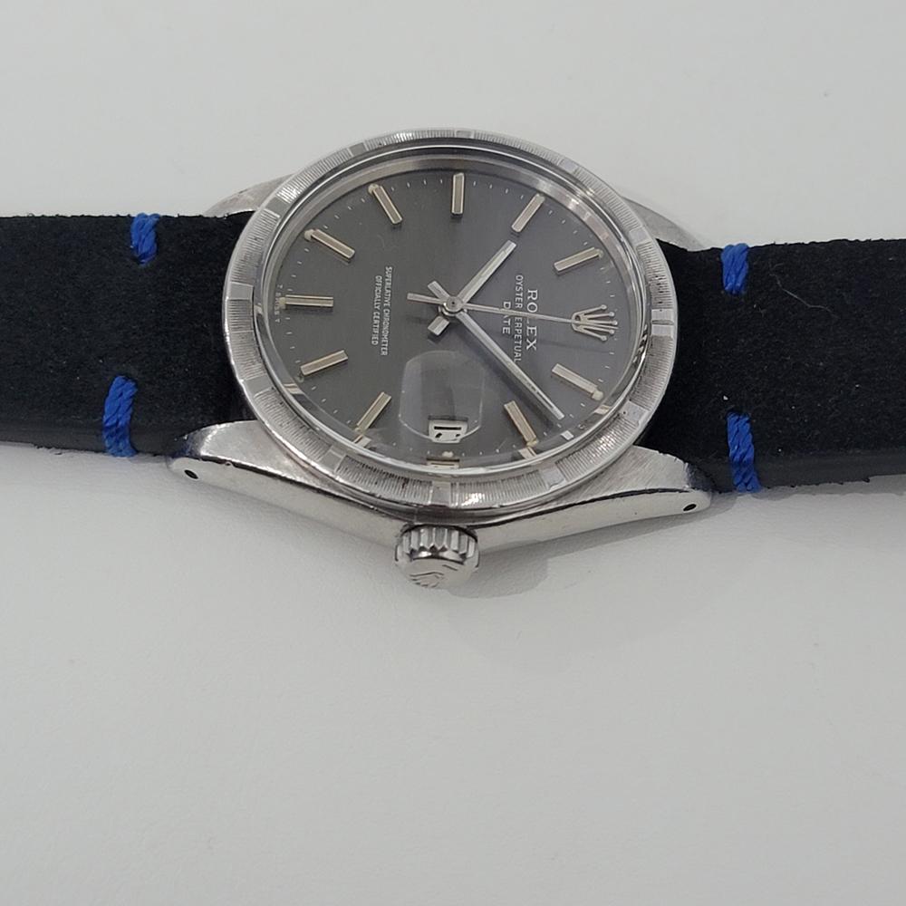 Rolex Oyster Perpetual Date Réf. 1501 Automatic 1970s Vintage Swiss RJC181 pour hommes en vente 1