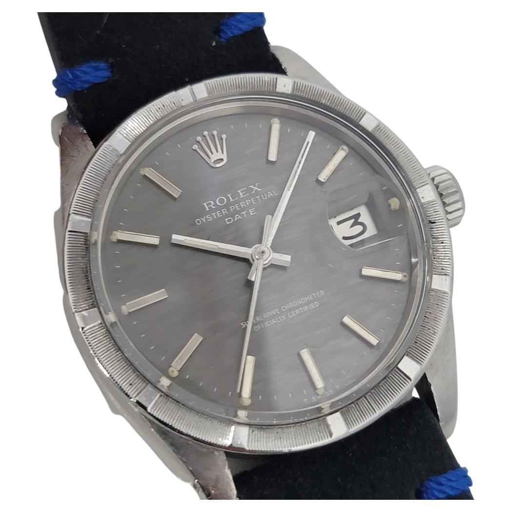 Mens Rolex Oyster Perpetual Date Ref 1501 Automatic 1970s Vintage Swiss RJC181 For Sale