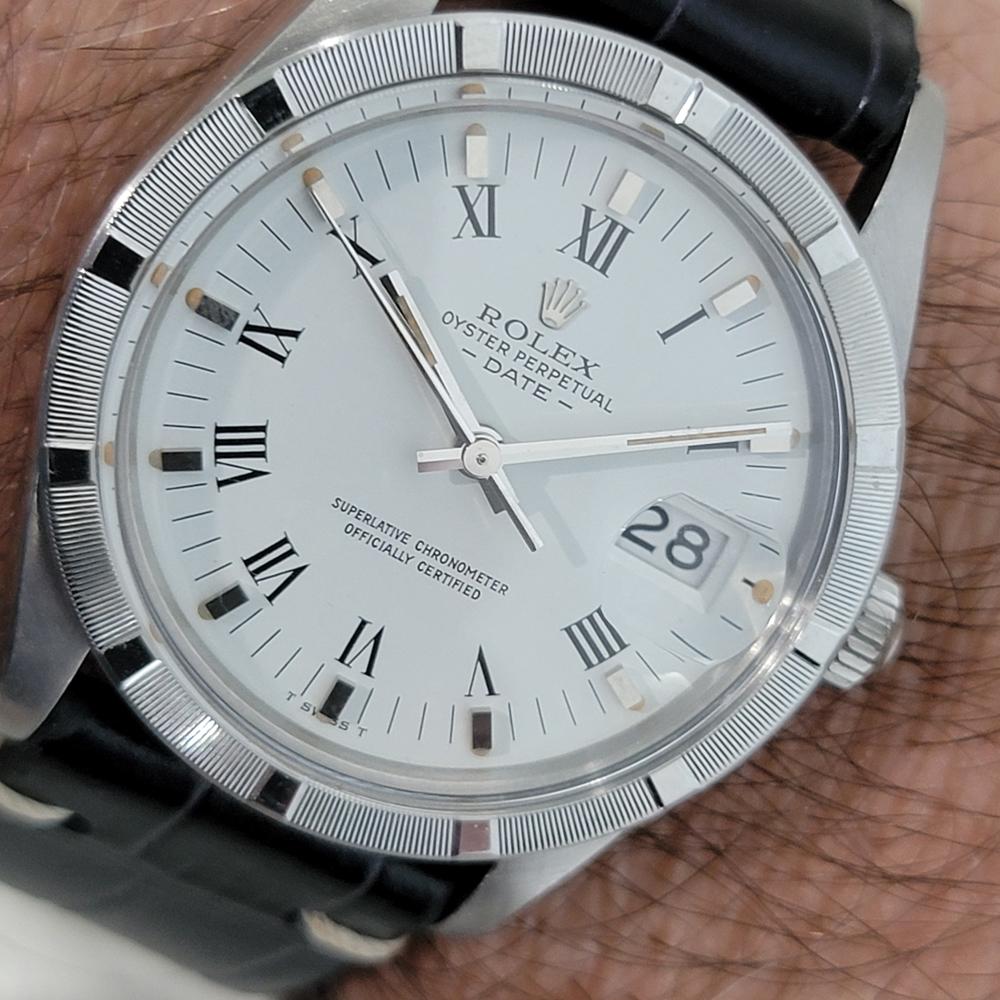 Mens Rolex Oyster Perpetual Date Ref 15010 35mm 1980s Automatic Swiss RA473B 9