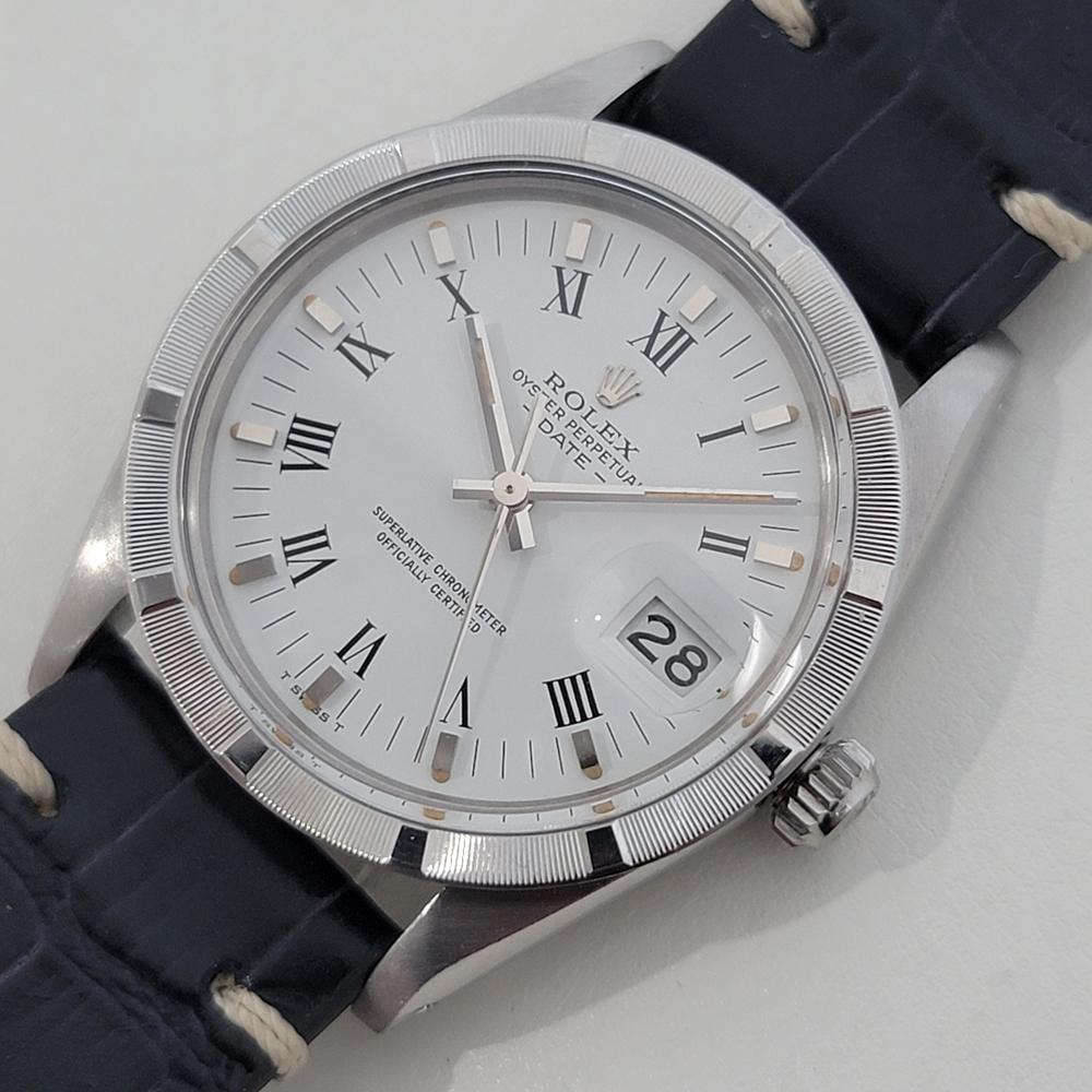 Men's Mens Rolex Oyster Perpetual Date Ref 15010 35mm 1980s Automatic Swiss RA473B