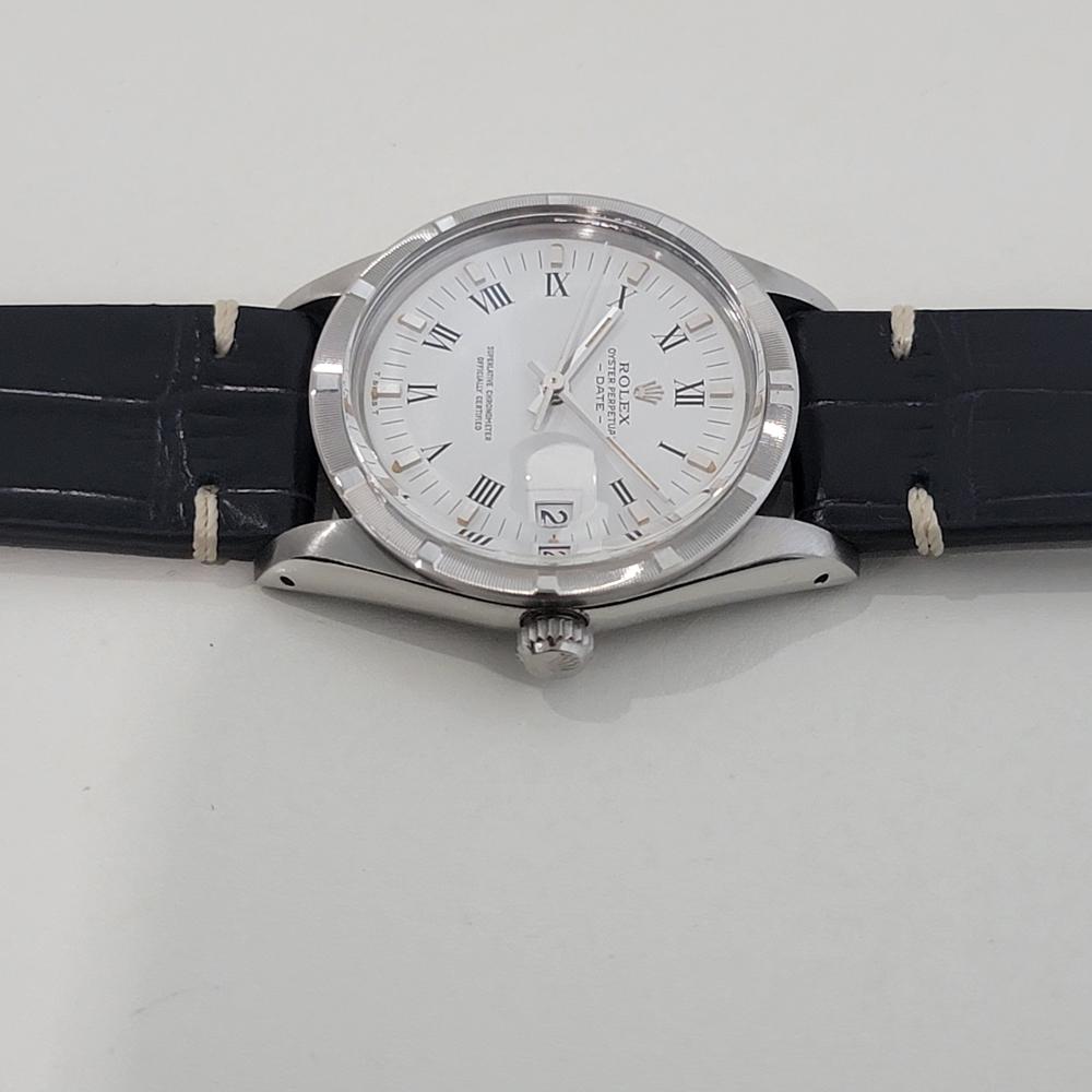Mens Rolex Oyster Perpetual Date Ref 15010 35mm 1980s Automatic Swiss RA473B 1