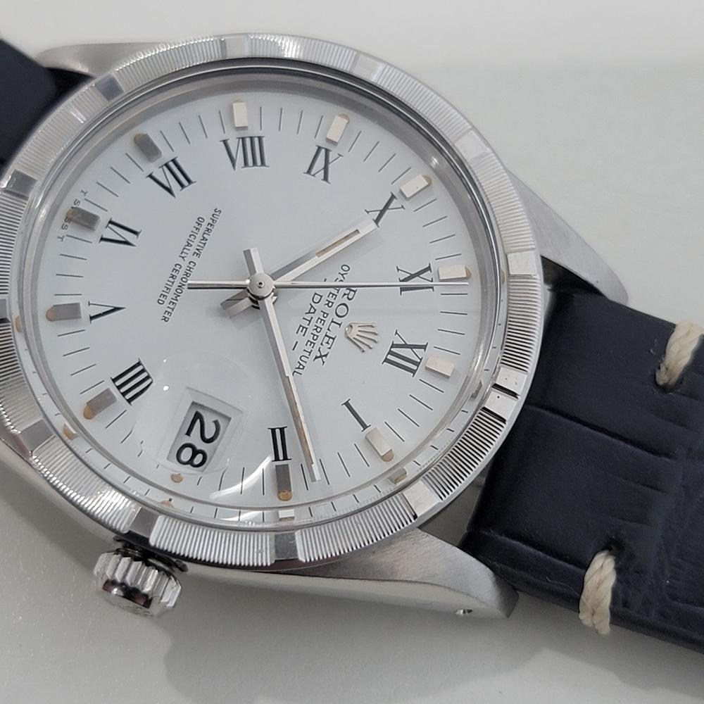 Mens Rolex Oyster Perpetual Date Ref 15010 35mm 1980s Automatic Swiss RA473B 2