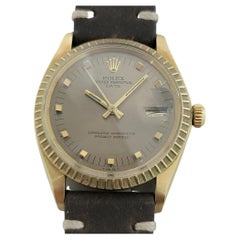 Men's Rolex Oyster Perpetual Date Ref 1503 14k Gold Automatic 1970s RJC120B