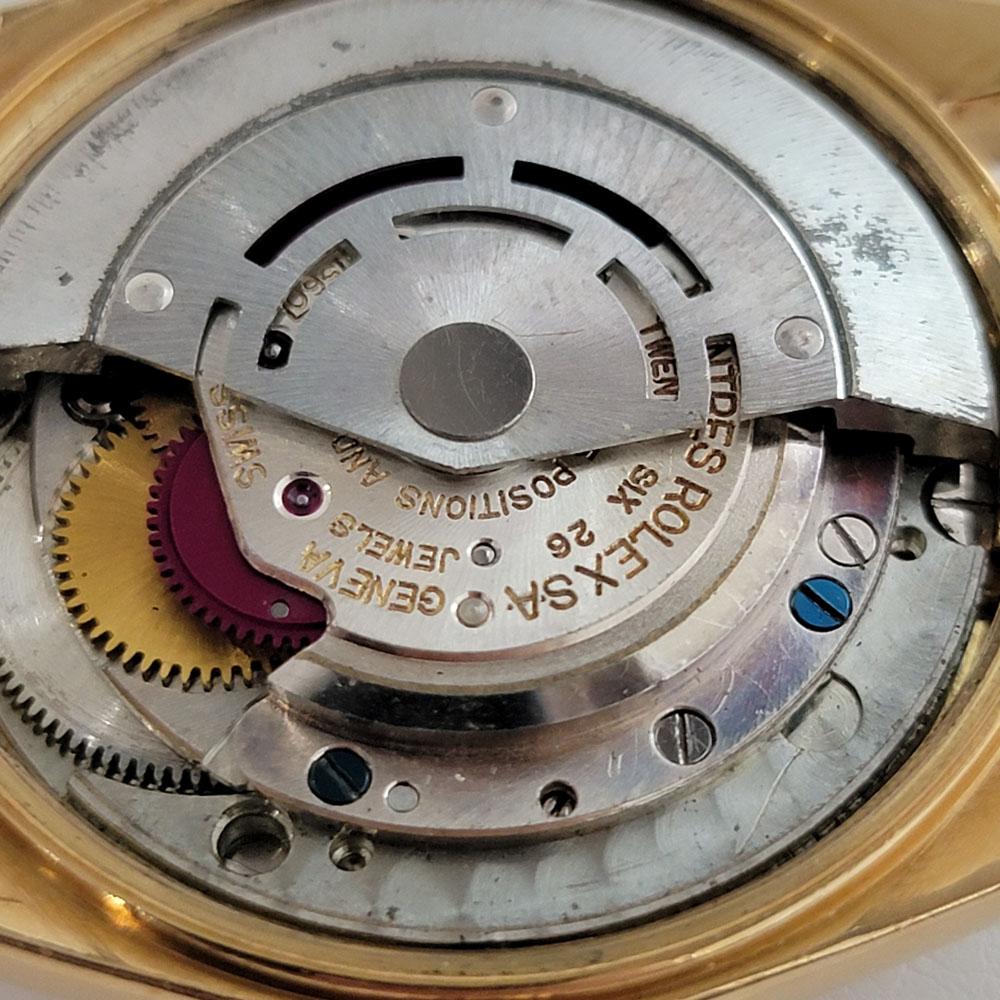 Herren Rolex Oyster Perpetual Date Ref 1503 18k Gold Automatik 1960er Jahre Rjc156r im Angebot 7