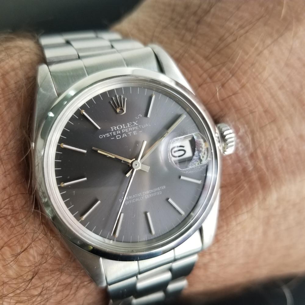 Men's Rolex Oyster Perpetual Date Ref.1500 Automatic, c.1970s Vintage RA110 6