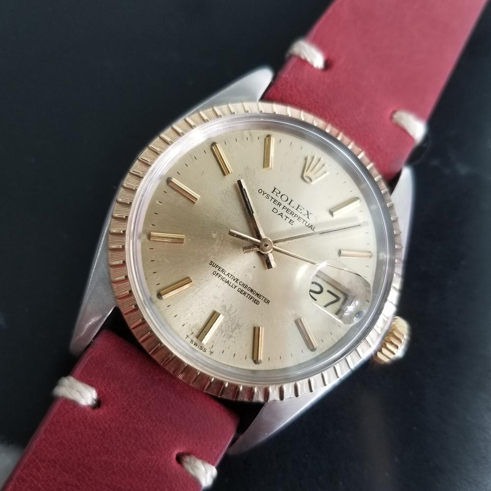 Men's Rolex Oyster Perpetual Date Ref.1505 18k & SS Automatic, c.1970s RA136 1