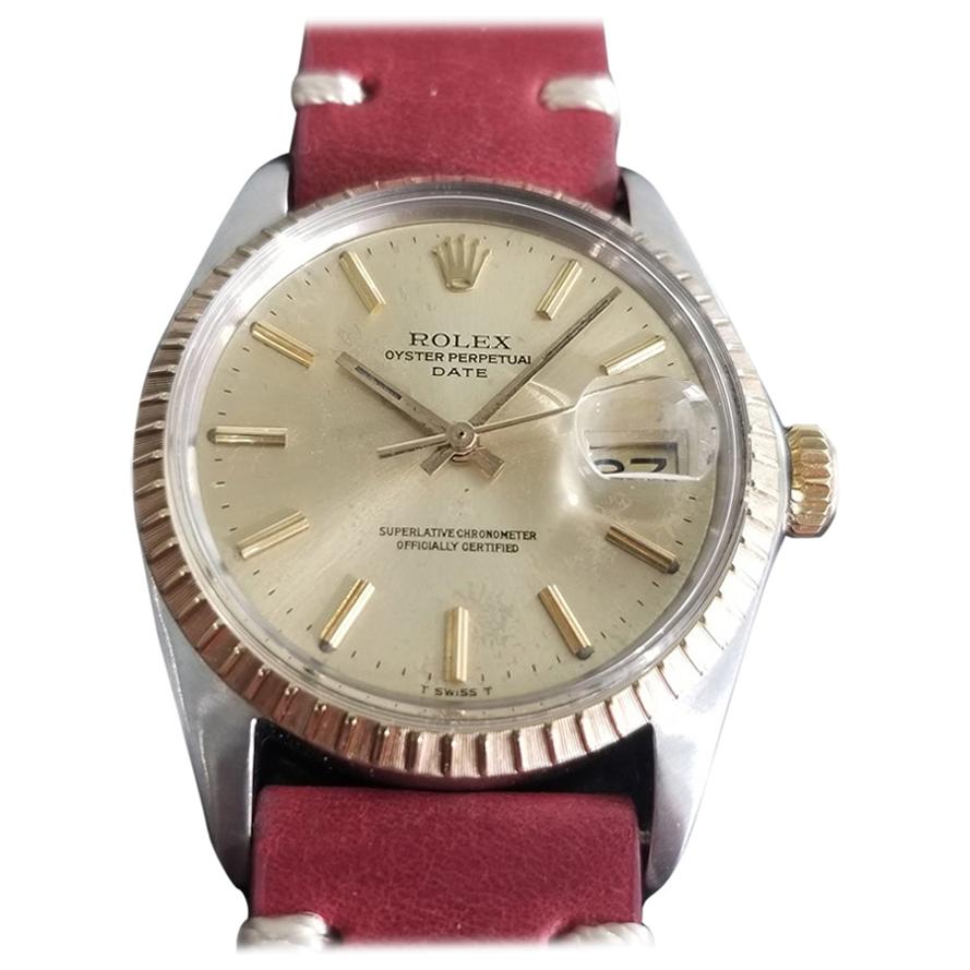 Men's Rolex Oyster Perpetual Date Ref.1505 18k & SS Automatic, c.1970s RA136