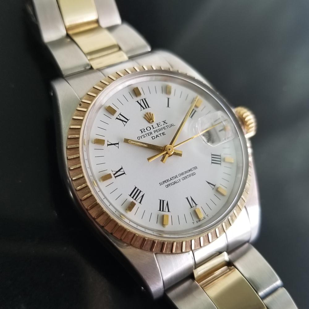 Men's Rolex Oyster Perpetual Date Ref.1505 Automatic, c.1970s Swiss RA106 In Excellent Condition In Beverly Hills, CA