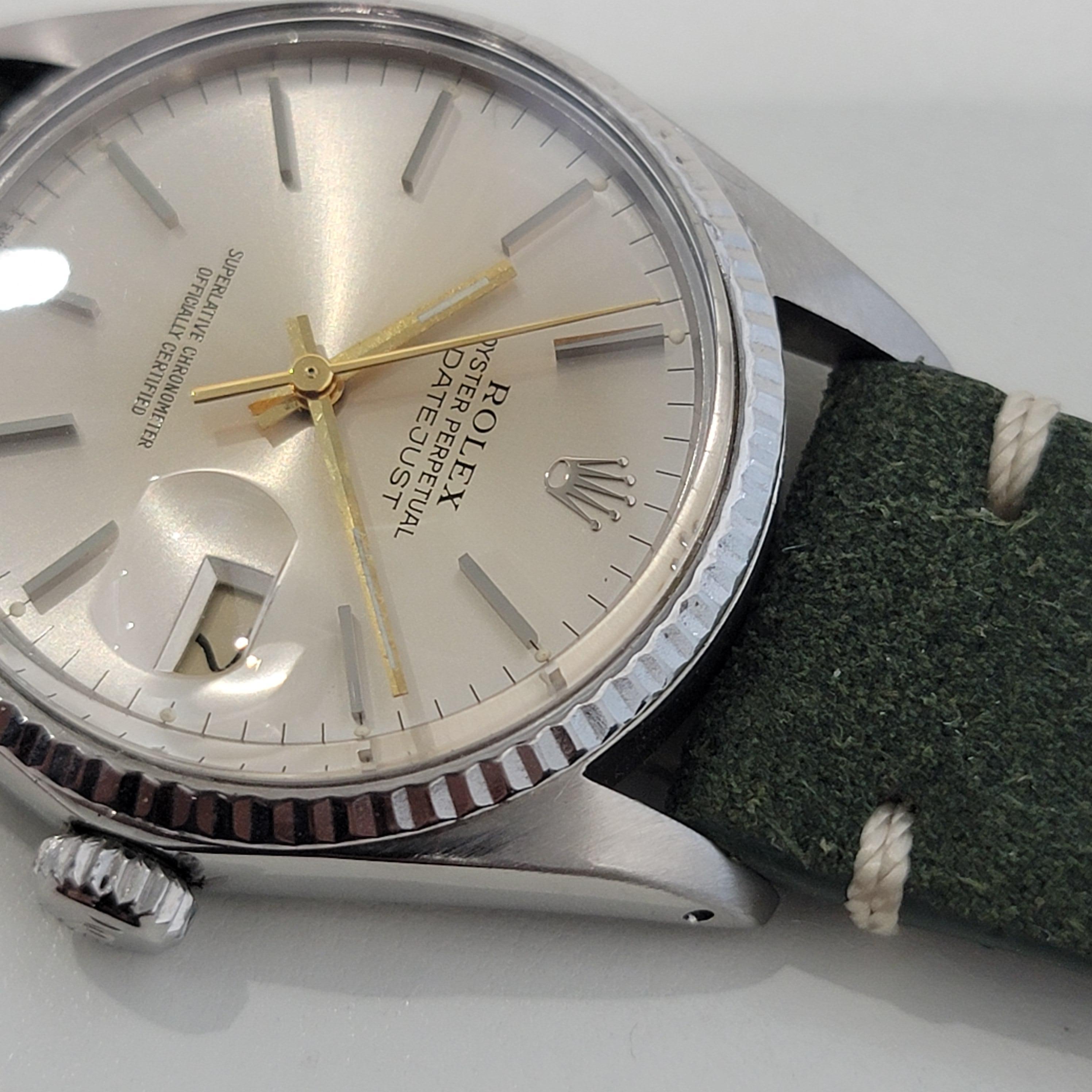 Mens Rolex Oyster Perpetual Datejust 16014 18k Gold SS Automatic 1970s RA332B 1