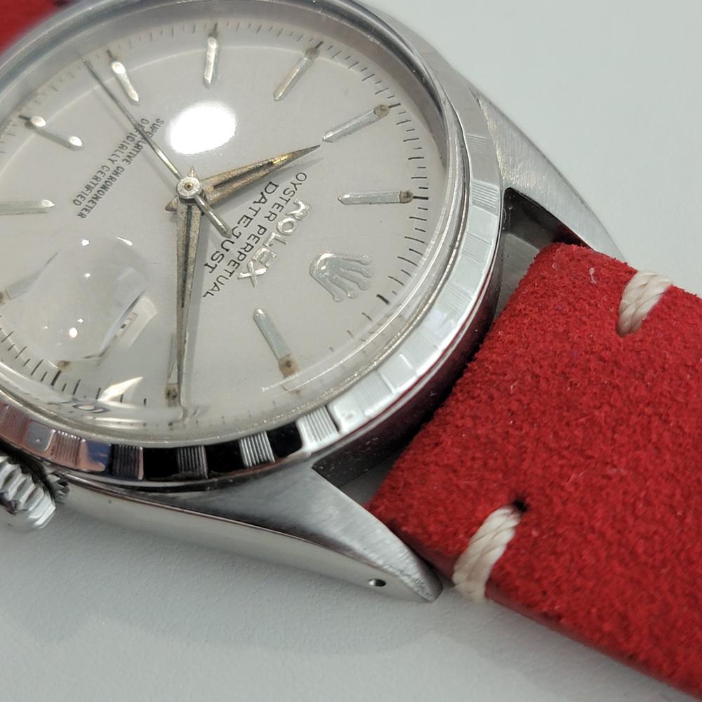 Men's Mens Rolex Oyster Perpetual Datejust 6605 36mm Automatic 1950s Swiss RA198R