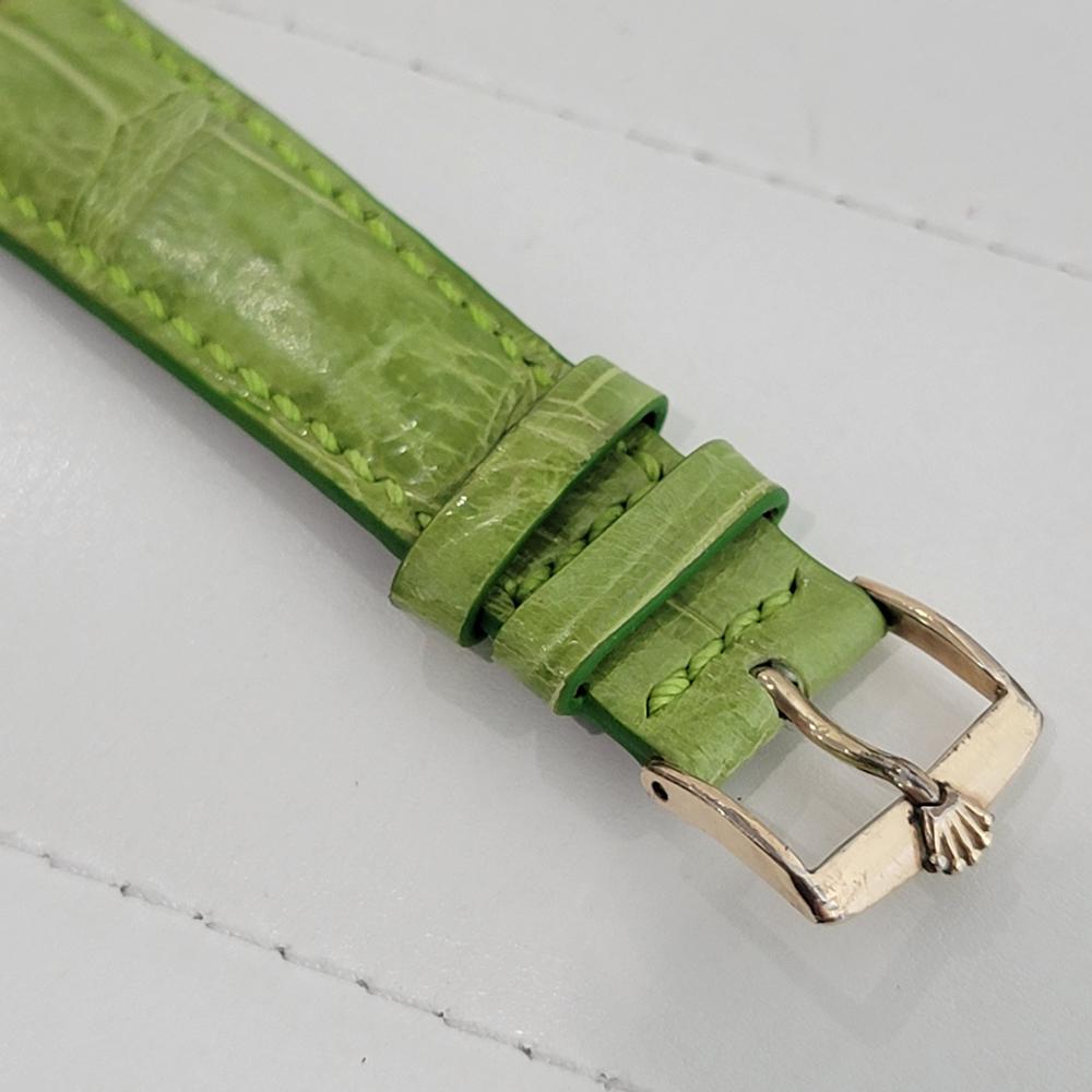 Mens Rolex Oyster Perpetual Ref 1002 34mm 14k Solid Gold Automatic 1960s NA111 For Sale 4