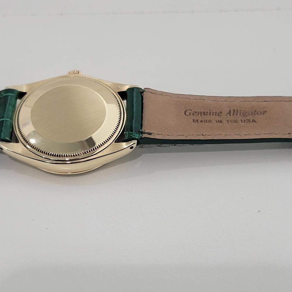Mens Rolex Oyster Perpetual Ref 1002 34mm 14k Solid Gold Automatic 1960s RA422 6