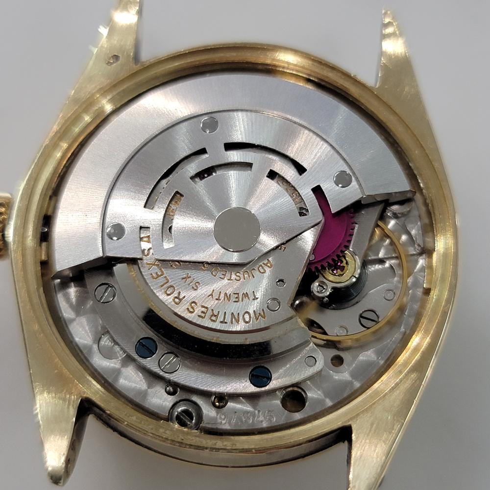 Mens Rolex Oyster Perpetual Ref 1002 34mm 14k Solid Gold Automatic 1960s RA422 7
