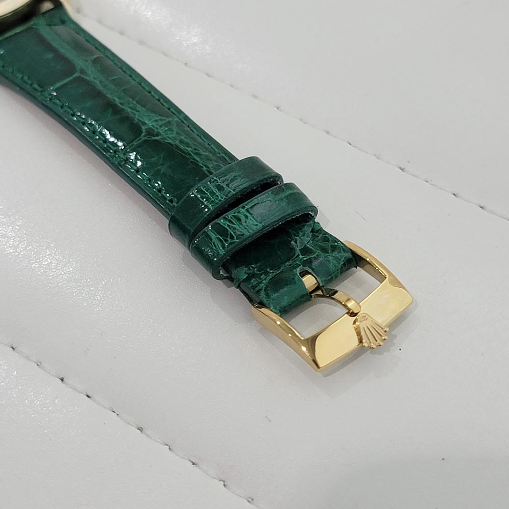 Mens Rolex Oyster Perpetual Ref 1002 34mm 14k Solid Gold Automatic 1960s RA422 4