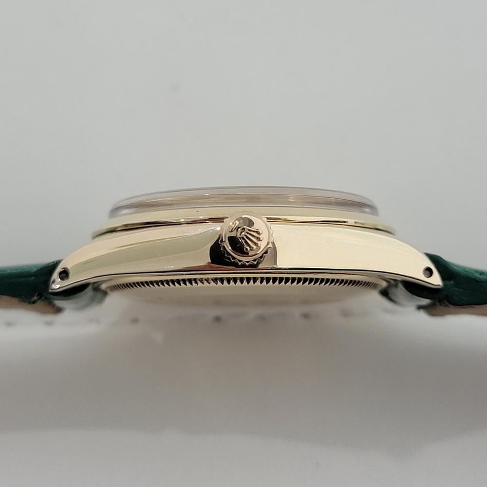 Mens Rolex Oyster Perpetual Ref 1002 34mm 14k Solid Gold Automatic 1960s RA422 5