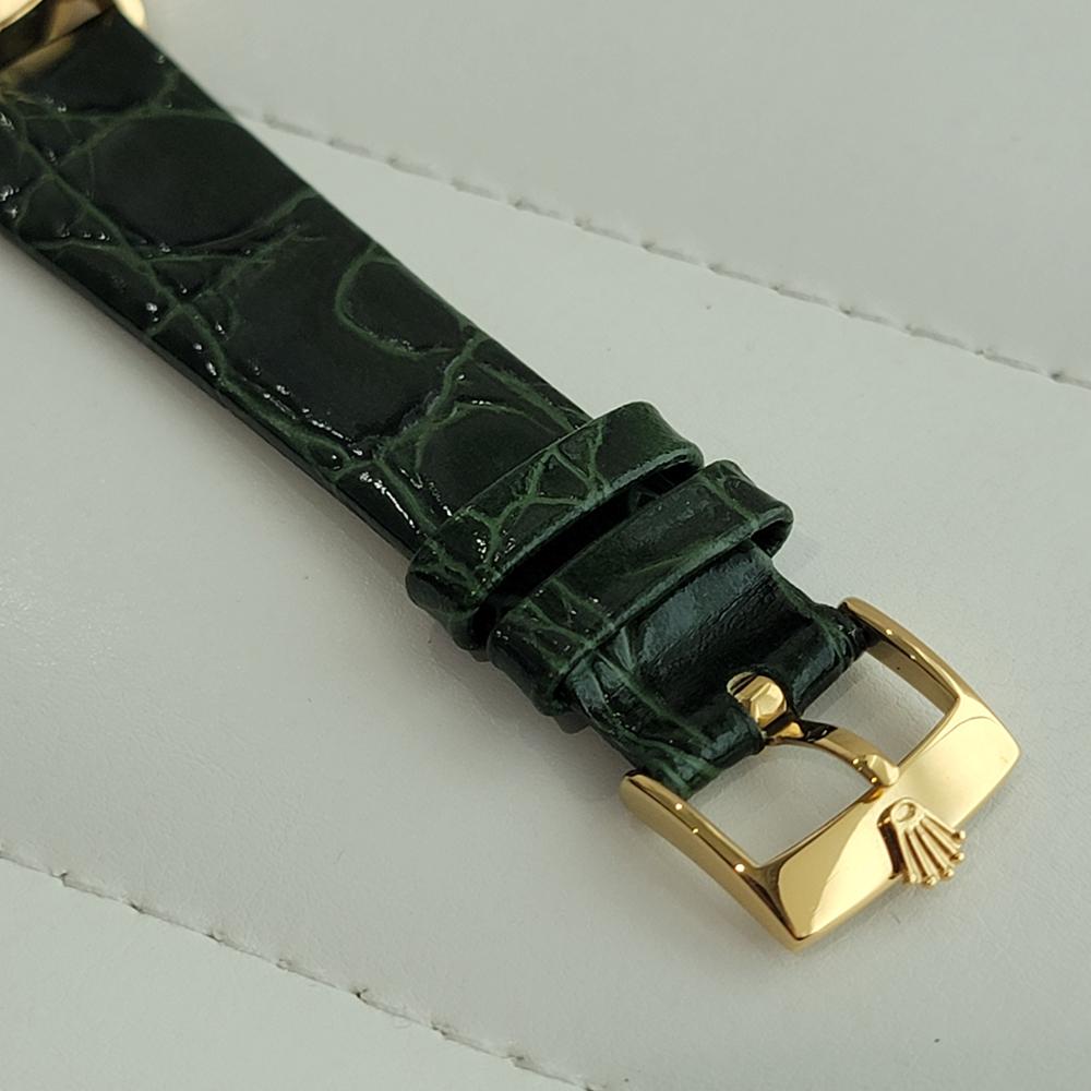 Mens Rolex Oyster Perpetual Ref 1002 34mm 18k Solid Gold Automatic 1960s NA110G 4