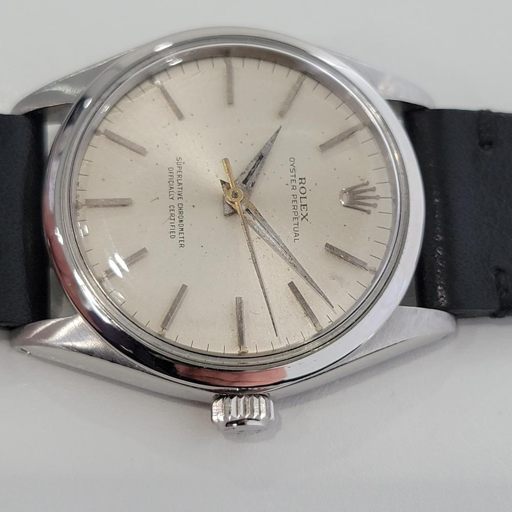 Rolex Oyster Perpetual Réf. 1002 Automatic 1960s Swiss Vintage RA143 pour hommes en vente 1