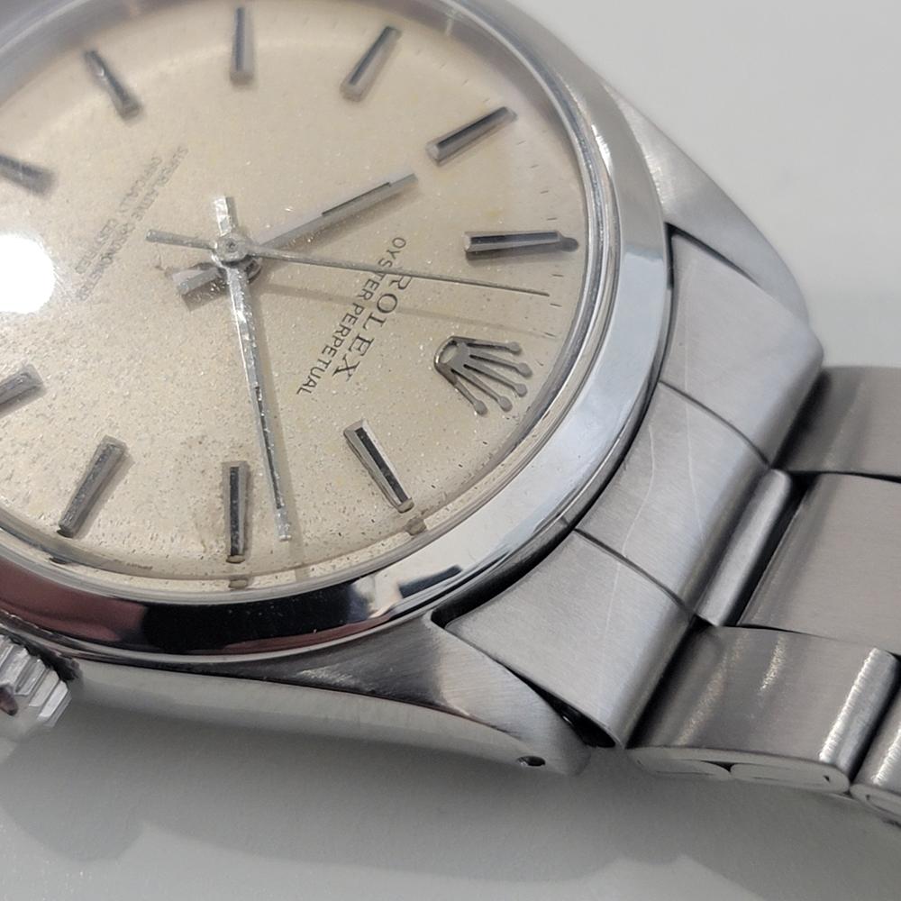 Mens Rolex Oyster Perpetual Ref 1002 34mm Automatic 1960s Vintage Swiss RA461 For Sale 2