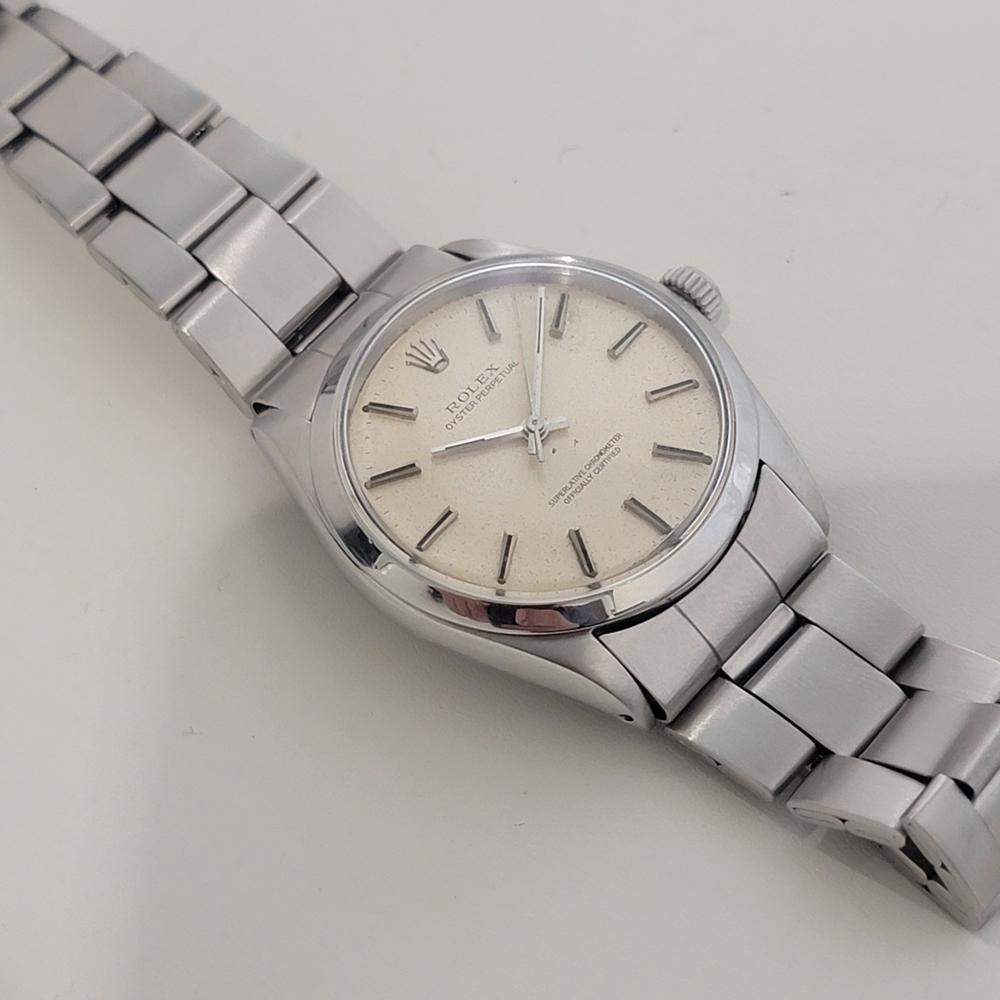 Mens Rolex Oyster Perpetual Ref 1002 34mm Automatic 1960s Vintage Swiss RA461 For Sale 3